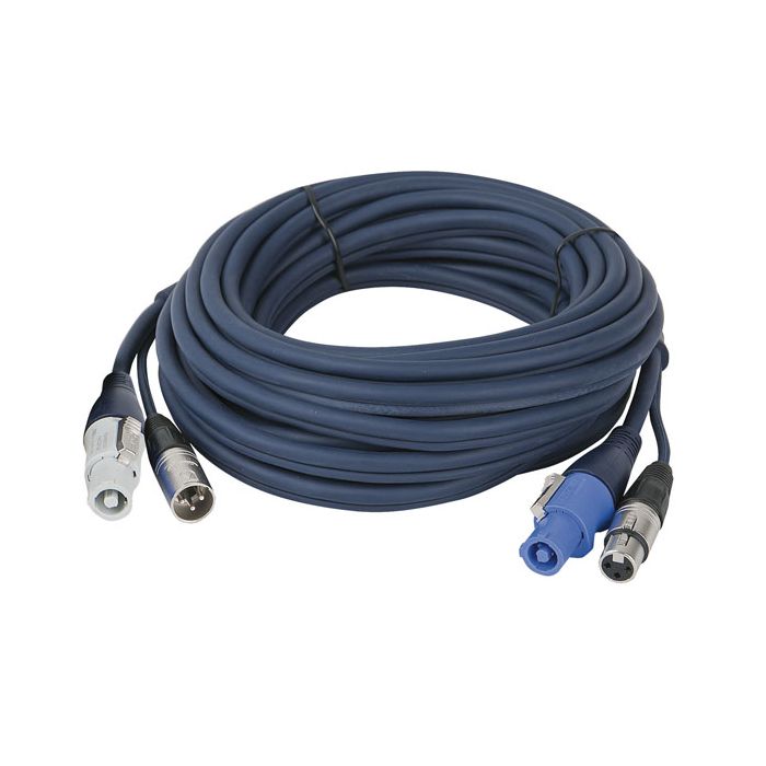 DAP Powercon / XLR Combi Verlengkabel 10m