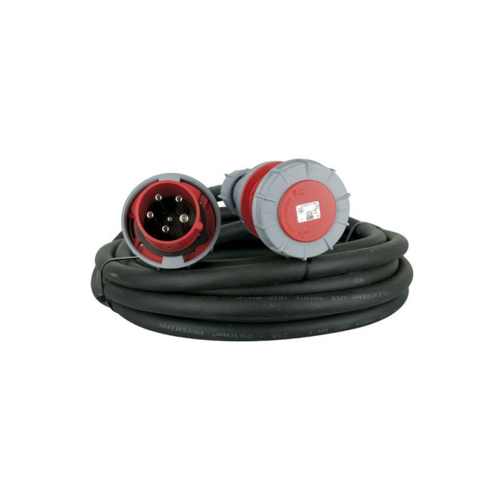 Showtec verlengkabel 3 x 63A 380V 10 m/5 x 10 mm²