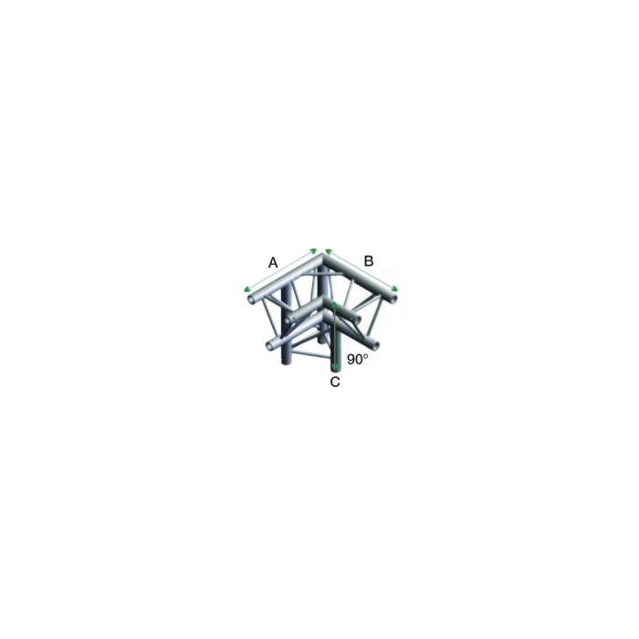 Milos ALM34 - DT22013 Driehoek Decotruss Corner 90° downleft apex down