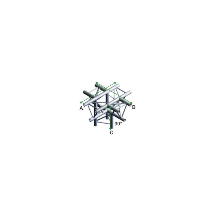 Milos ACM53 - DT22024 Driehoek Decotruss 90 Degrees Cross + down 5-way/apex