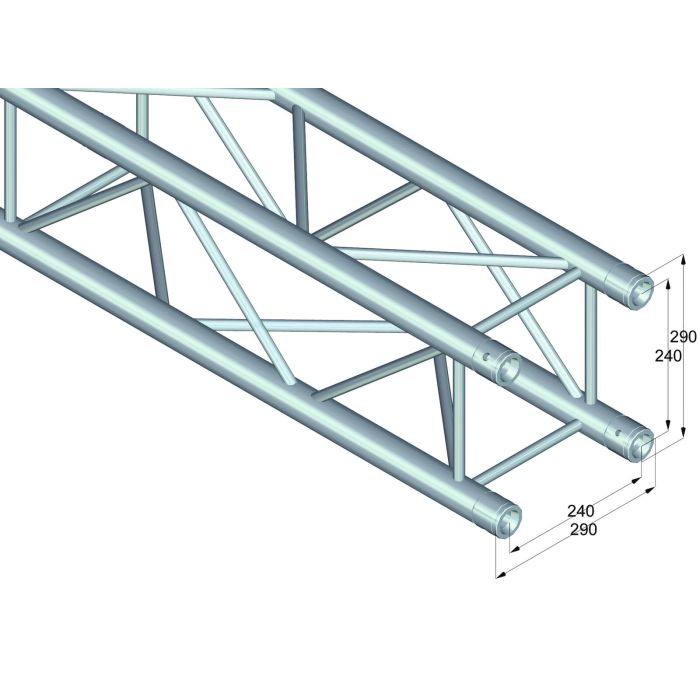 ALUTRUSS QUADLOCK 6082-1000 4-way Cross Beam