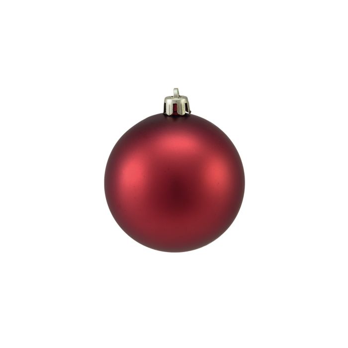 EUROPALMS Deco Kerst Bal 7cm, rood, mat 6x