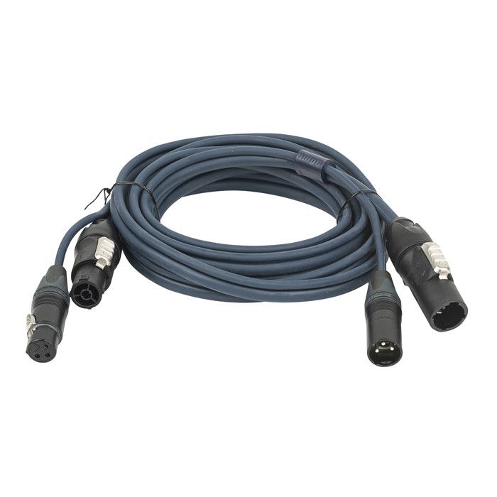 DAP FP-136 Hybride Kabel - PowerCON True1 & 3-pin XLR DMX & Stroom - 6 mtr