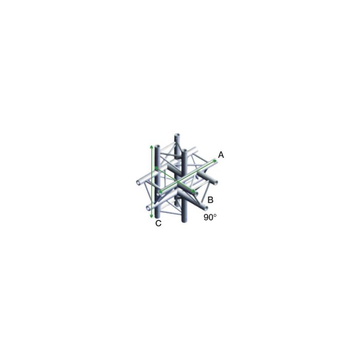 Milos ATF51 FT30021 Driehoek Truss T Cross Up/Down 5-Way