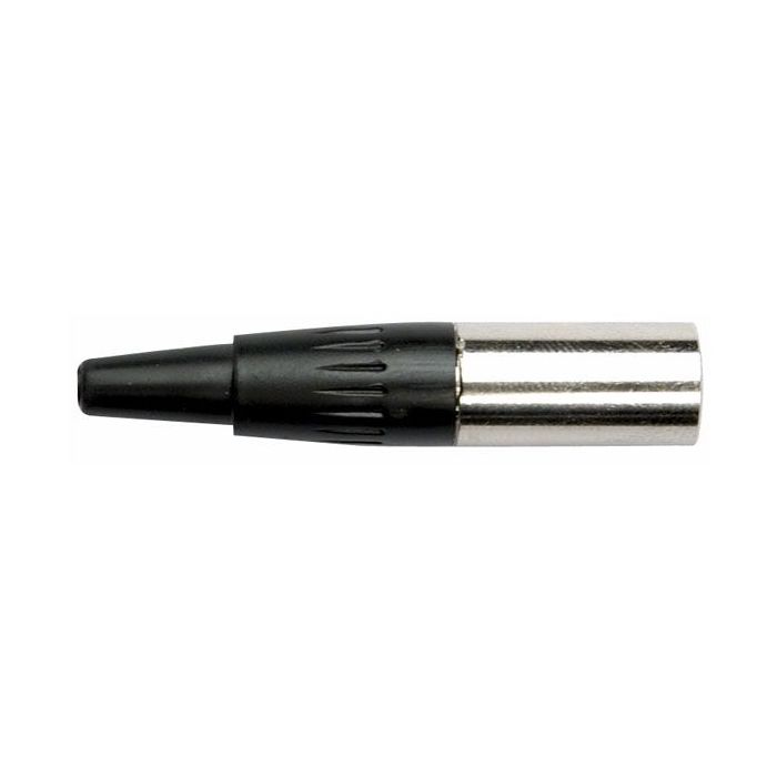 N-CON Mini XLR 4polig Plug Nickel housing Male