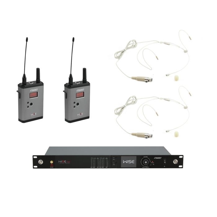 PSSO Set WISE TWO + 2x Body Pack + 2x Headset 518-548MHz