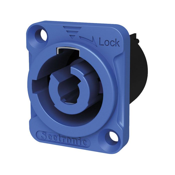 Seetronic Power Pro Chassisconnector Blauw - FASTON/soldeerterminals