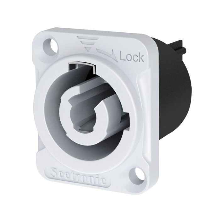 Seetronic Power Pro Chassisconnector Wit - FASTON/soldeerterminals