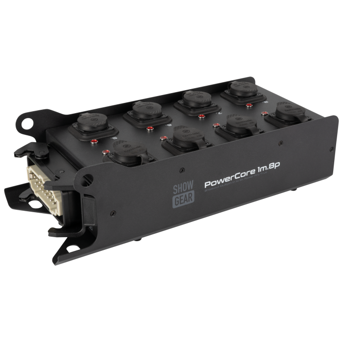 Showgear PowerCore 1m.8p Breakout Multipin H16 in naar 8x Power Pro True