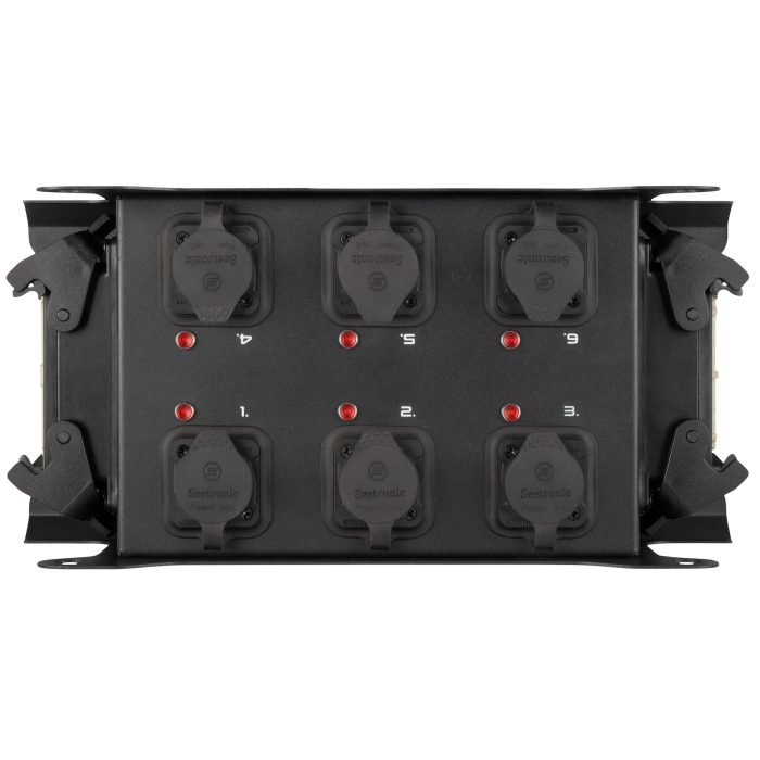 Showgear PowerCore 2m.6p Breakout Multipin H16 in/uit naar 6x Power Pro True