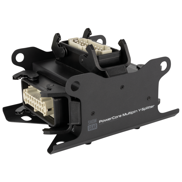 Showgear PowerCore Multipin H16 Y-Splitter Multipin H16 in naar 2x Multipin H16 out