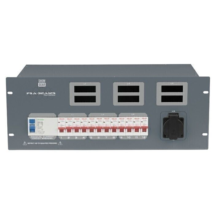 Showgear PSA-32A12S Krachtstroom verdeler met uitlezing