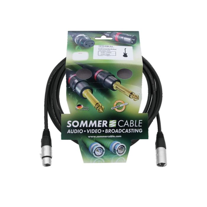 SOMMER CABLE XLR Kabel 3pol 3mtr zwart Neutrik conectors