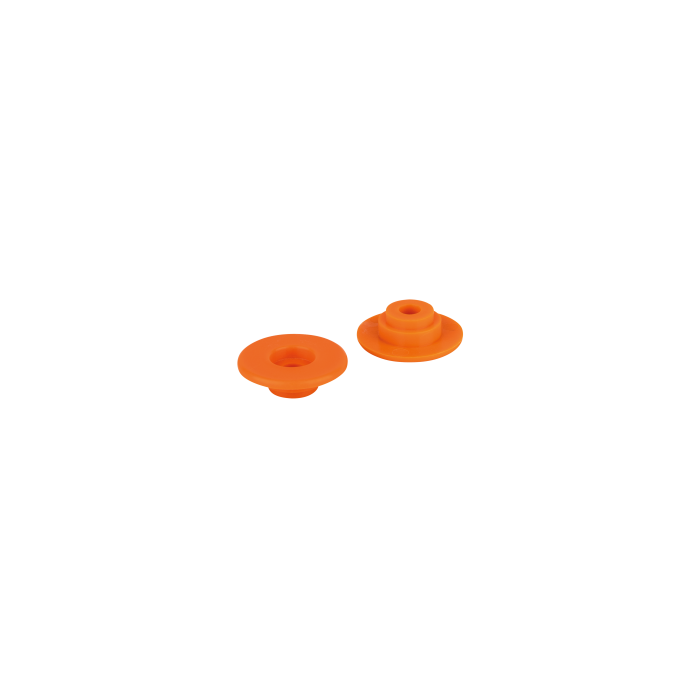 Wentex CURTFIX® Gekleurde Ringen voor Gordijnklem Set van 50 - oranje