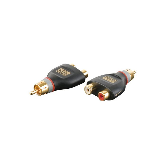 XGA42 - 2 x RCA Female naar 1 RCA Male combinator
