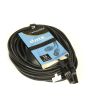 Accu Cable Male - Female 3 polig xlr kabel 15mtr voor DMX