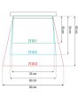 Showtec Separate sleeve for RainCover 60cm 65cm - Cone shape