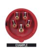 CEE Form conector 16amp 5polig male
