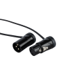 DAP FLX19 - bal. XLR/M 3P naar XLR/F 3P Patchkabel Ultracompacte haakse XLR patchkabel - 90 cm