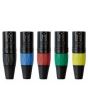 Dap XMK203BB XLR 3polig male xlr connector zwarte behuizing Zwarte eindkap
