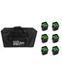 EUROLITE Set 6x AKKU Mini IP UP-4 QCL Spot MK2 RGBW + Soft Bag
