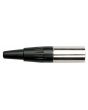 N-CON Mini XLR 4polig Plug Nickel housing Male