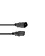 OMNITRONIC IEC-verlengkabel 3x1,0mm 3mtr zwart