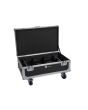 ROADINGER Flightcase 6x AKKU UP-4 QCL Spot QuickDMX MK2 with charging function and wheels