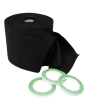 Showgear Deko Molton 160 g/m² Baal Zwart - 0,2 x 30 m (B x L)