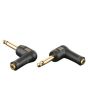 XGA10 - Jack Male mono > stereo Mini Jack Female haakse verloop plug