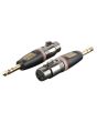 XGA24 - XLR Female 3polig verloop naar Jack Male stereo gebalanceerd