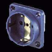Inbouw stopcontact menkes blauw