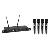 OMNITRONIC UHF-604 4-channel Wireless Mic System 520-554 MHz