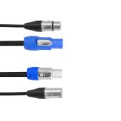 EUROLITE Combi Cable DMX +Power-Con/5 pin XLR 3mtr