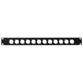 OMNITRONIC Front Panel Z-19 12 x XLR (D-type) 1U