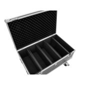 ROADINGER Flightcase 4x LED Strobe SMD PRO Trunk case with castors
