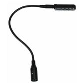 LED Minilight XLR Zwanehals lamp with Blue LED