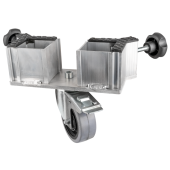 Showgear Mammoth Dex Double Leg Insert Swivel Wheel With brake