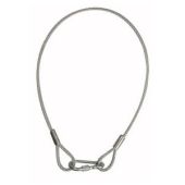 Showgear Safety Kabel BGV-C1, 75 cm 75 cm, Ø 6 mm VBG-70, met borgring, gecertificeerd 
