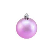 EUROPALMS Deco Kerst Bal 6cm, roze, metallic 6x