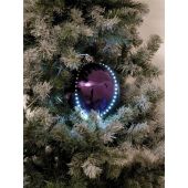 EUROPALMS LED Sneeuwbal 8cm, paars 5x