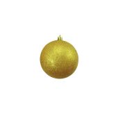 EUROPALMS Deco Kerst Bal 10cm, goud, glitter 4x