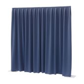 Showtec P&D curtain - Dimout Pleated, 300(w) x 300(h)cm 260 Gram/M2, Blue 