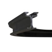 Wentex Eurotrack - Corner 90 degree - Black R=500 mm
