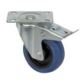 Specifications Blauw wiel met rem 100 mm Gewicht netto (1 stuk): 1,3 kg Bruto gewicht (doos met 12 stuks): 15,9 kg 