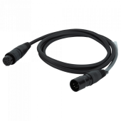 DAP FLR75 - IP65 DMX/AES-EBU XLR/M 5P naar XLR/F 5P Rean RCX5-serie 0.75mtr