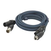 DAP FP-15 Hybride Kabel - PowerCON True1 & 3-pin XLR I P DMX & Stroom - 15 mtr