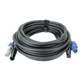 DAP FP21 Hybrid Cable - Power Pro & 5-pin XLR - DMX / Power 6 m, zwarte mantel