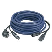 DAP FP0810 - Schuko/XLR F - IEC/XLR M 10 m AUDIO voeding-/signaalkabel 