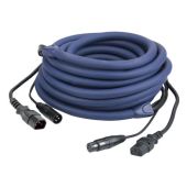 Dap IEC & XLR Male - IEC & XLR Female 3M LICHT Power/Signal Kabel